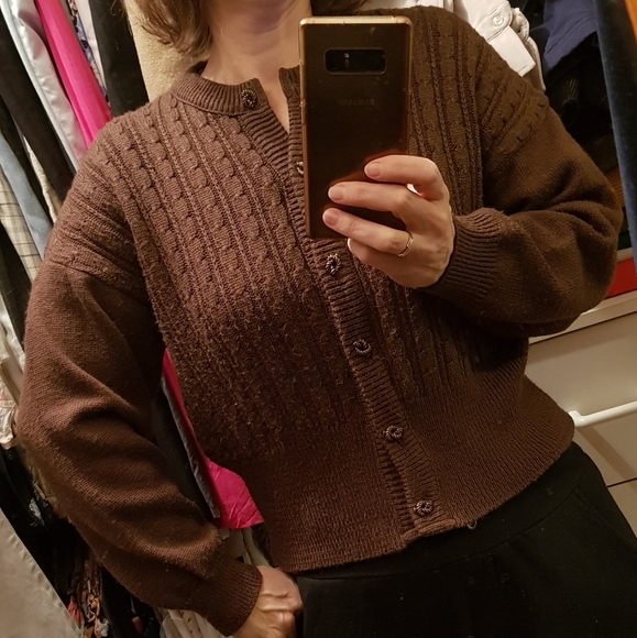 Katies | Sweaters | Vintage Katies Cardigan Chocolate Brown 4 | Poshmark